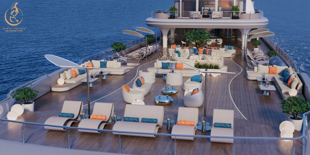 Public spaces curated as visual journeys guiding emotion comfort and social flow throughout the cruise