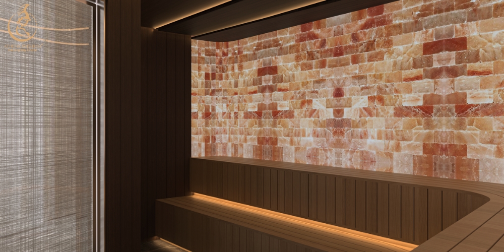 Thermal wellness spaces help the body unwind and regain balance while cruising