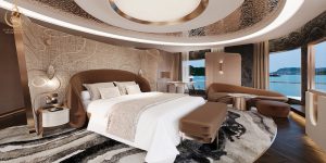 Executive level suite offering space privacy wellness and panoramic Ha Long Bay views